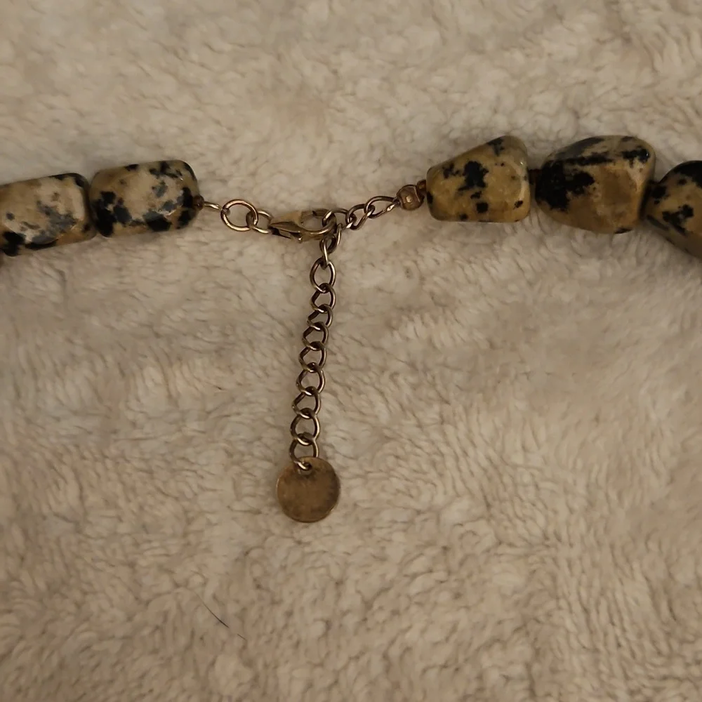 Vintage Dalmatian Jasper Beaded Necklace